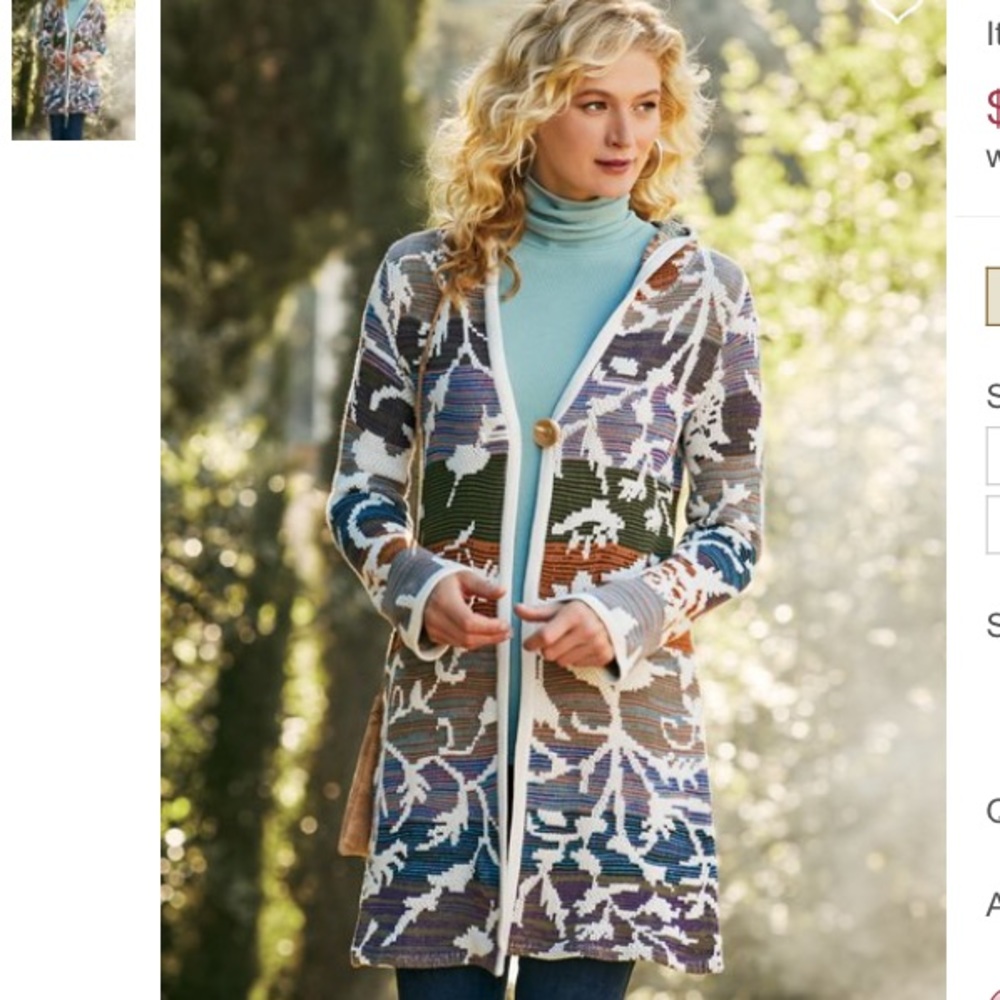 Soft Surroundings Loveland Sweater Coat